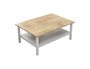 Hanah Home Mesa de Café Madera y Blanco